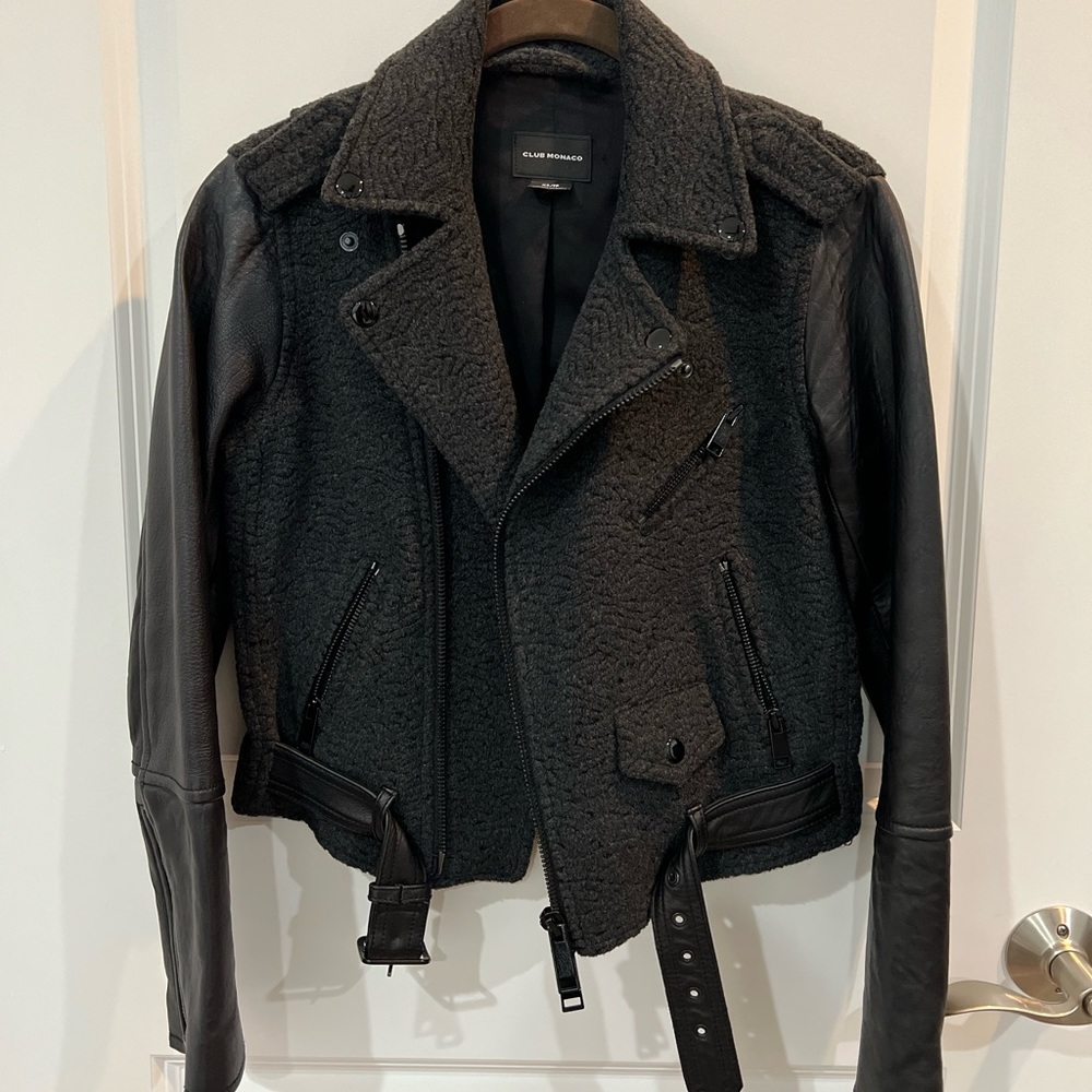 Club Monaco leather jacket